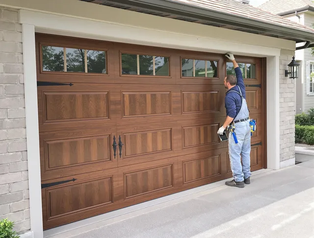 Custom garage door showcase by North Royalton Garage Door Repair in North Royalton