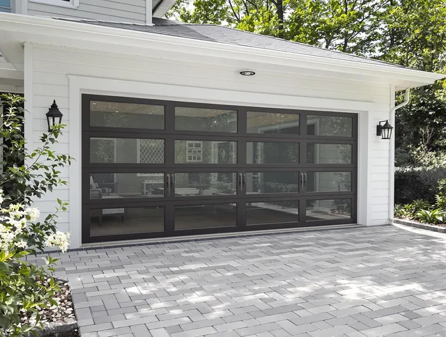 North Royalton Garage Door Repair design specialist presenting custom garage door options to North Royalton homeowner