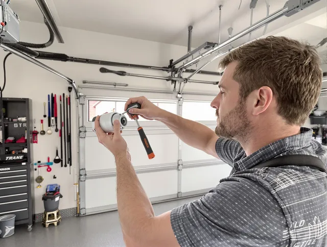 Garage door opener repair service by North Royalton Garage Door Repair in North Royalton